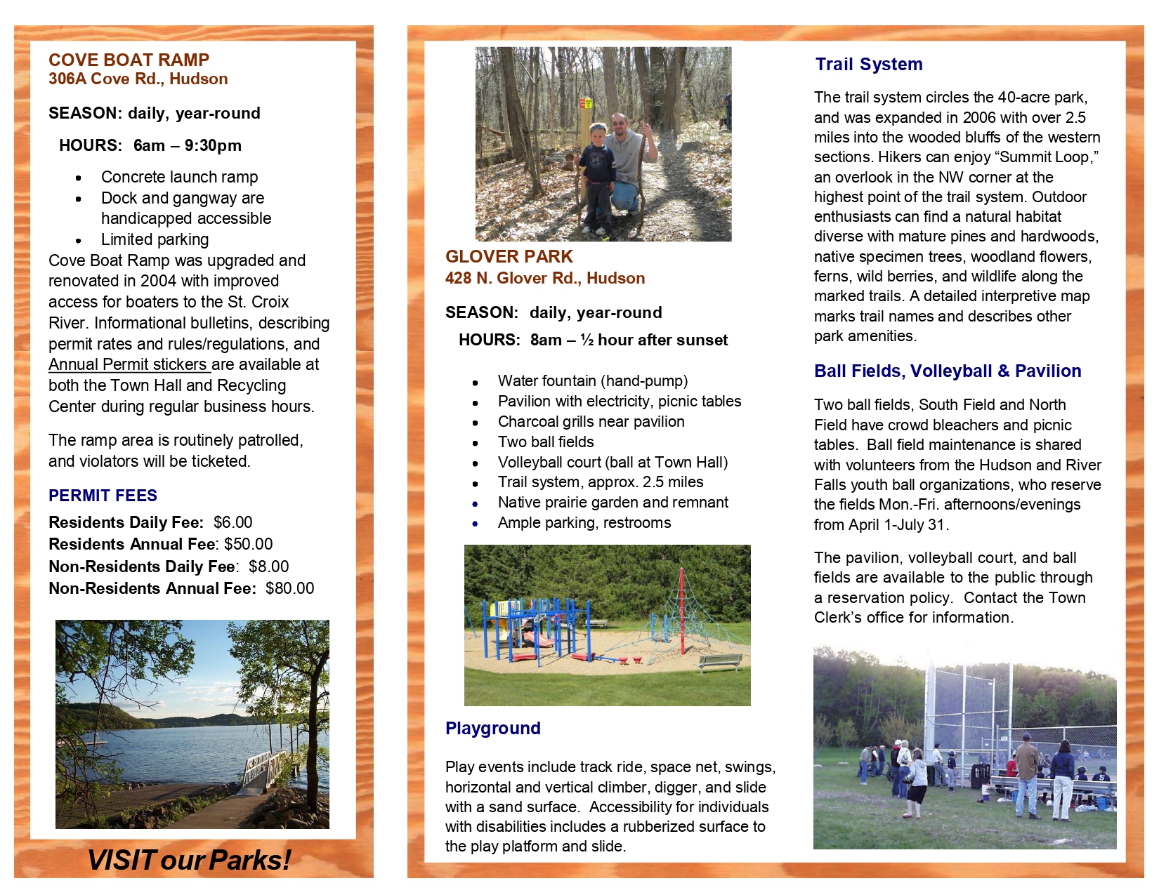 Park Brochure Town of Troy